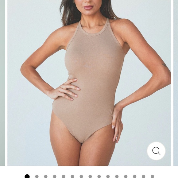 Bamboo High Neck Bramisuit | Sage Green | Medium - Picture 4 of 5